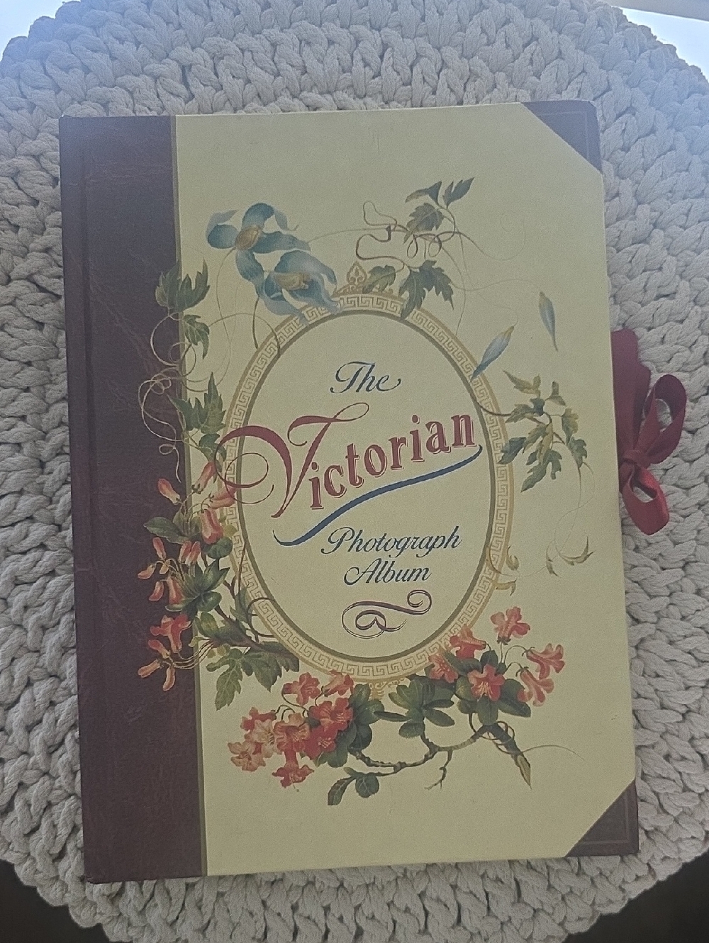 The Victorian Photograph Album — Cream and Brown Floral Cover